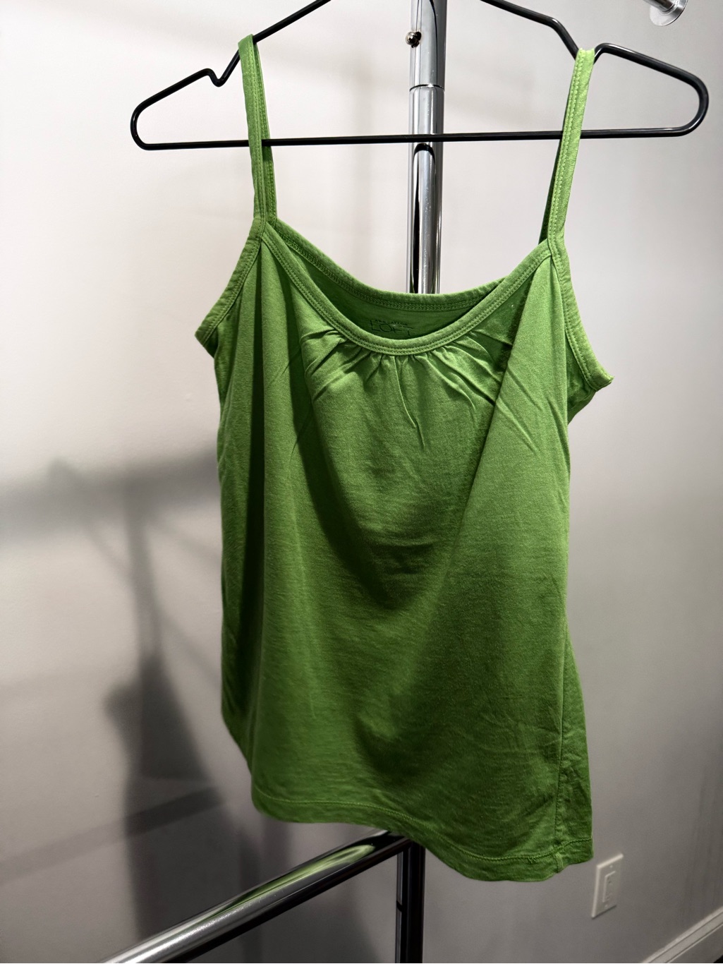 Loft Lime Green Spaghetti Strap Tank Top